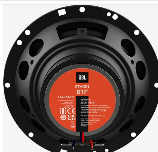 JBL Stage1 61F 2-Way Car Speaker Set